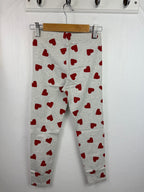 Ex M*S Red Heart Grey Leggings - Girls 6 - 7 Years - Little Ones Preloved. Second Hand Children's & Preloved Baby, Kids, Girls & Boys Clothes. UK online