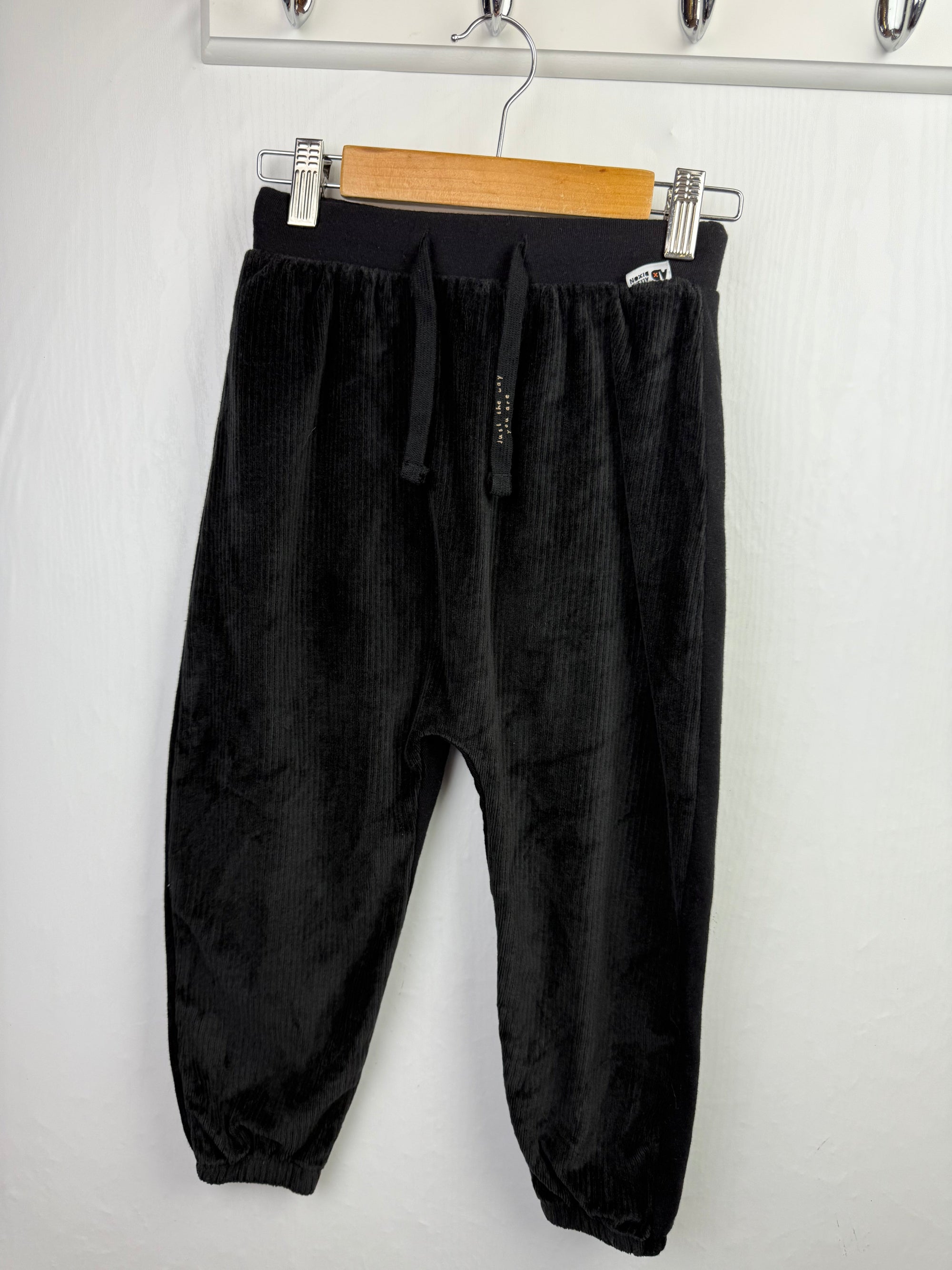 NEW Alesha Dixon Black Velour Jogging Bottoms - Little Ones Preloved. Second Hand Children's & Preloved Baby, Kids, Girls & Boys Clothes. UK online