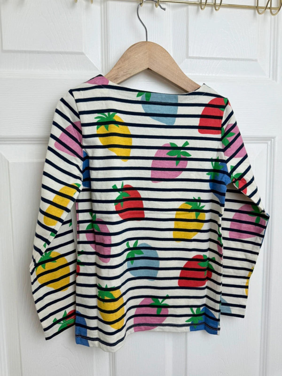 NEW Boden Multicoloured Strawberry Long Sleeve Top - Girls 6 - 7 Years - Little Ones Preloved. Second Hand Children's & Preloved Baby, Kids, Girls & Boys Clothes. UK online