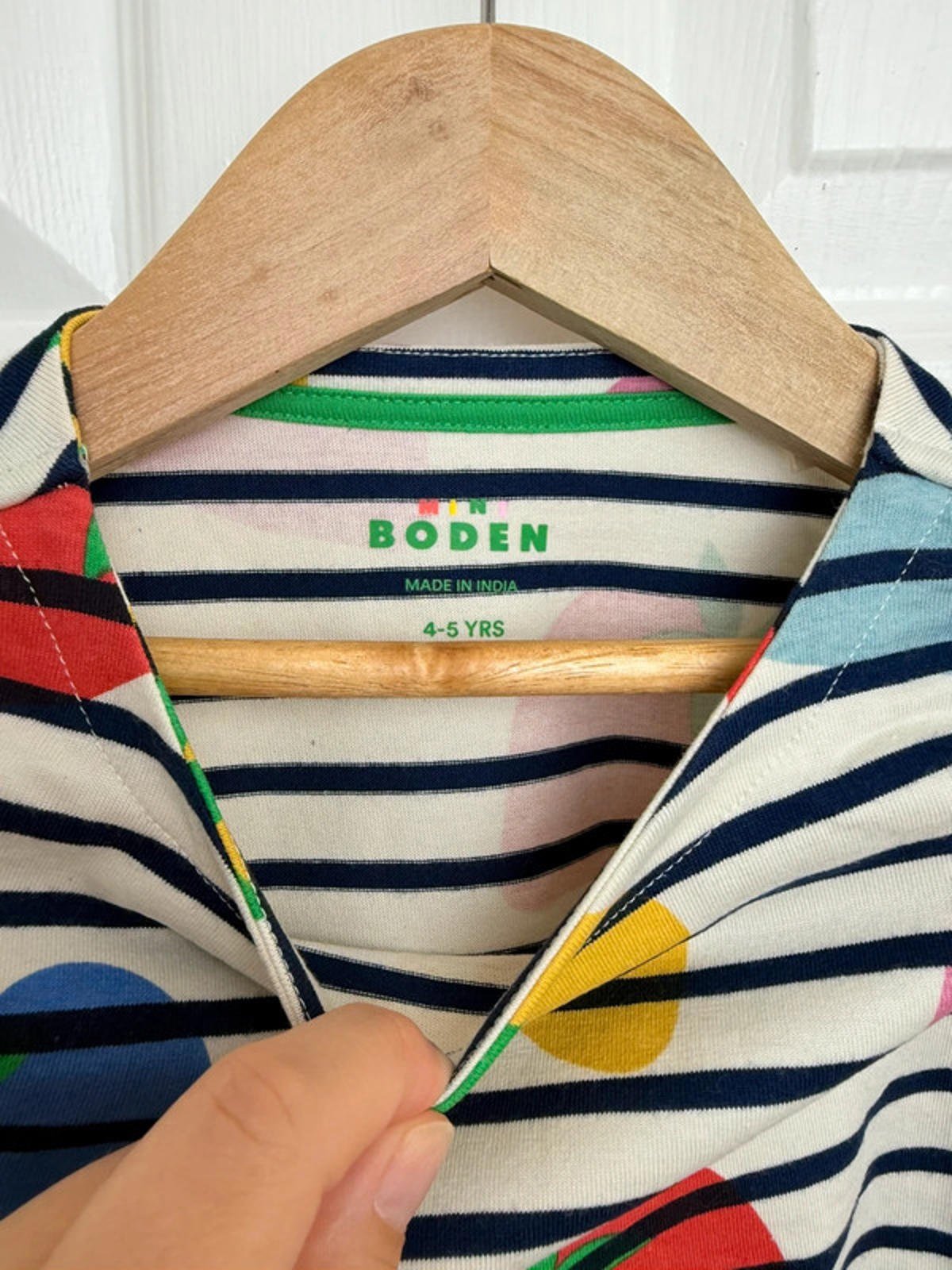 NEW Boden Striped Multicolour Strawberry Top - Girls 4 - 5 Years - Little Ones Preloved. Second Hand Children's & Preloved Baby, Kids, Girls & Boys Clothes. UK online