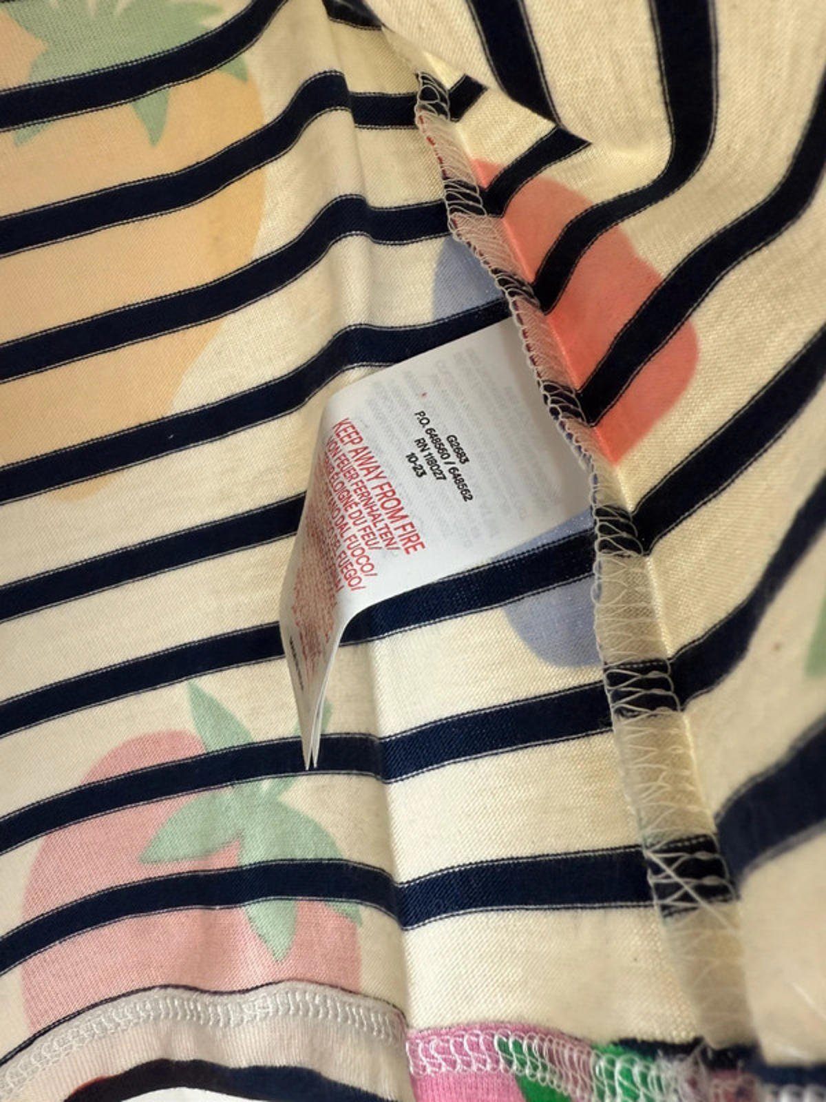 NEW Boden Striped Multicolour Strawberry Top - Girls 4 - 5 Years - Little Ones Preloved. Second Hand Children's & Preloved Baby, Kids, Girls & Boys Clothes. UK online