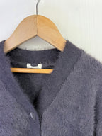 NEW Ex N*xt Charcoal Fluffy Cropped Cardigan - Little Ones Preloved. Second Hand Children's & Preloved Baby, Kids, Girls & Boys Clothes. UK online