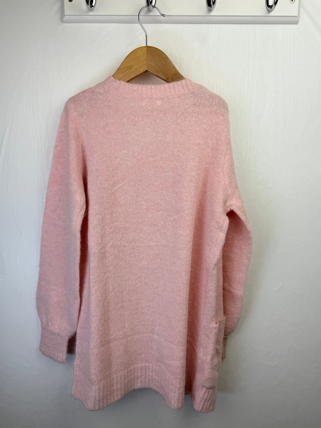 NEW Ex N*xt Fluffy Pink Long Cardigan - Girls 9 Years - Little Ones Preloved. Second Hand Children's & Preloved Baby, Kids, Girls & Boys Clothes. UK online