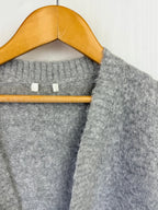 NEW Ex N*xt Grey Fluffy Long Cardigan - Little Ones Preloved. Second Hand Children's & Preloved Baby, Kids, Girls & Boys Clothes. UK online