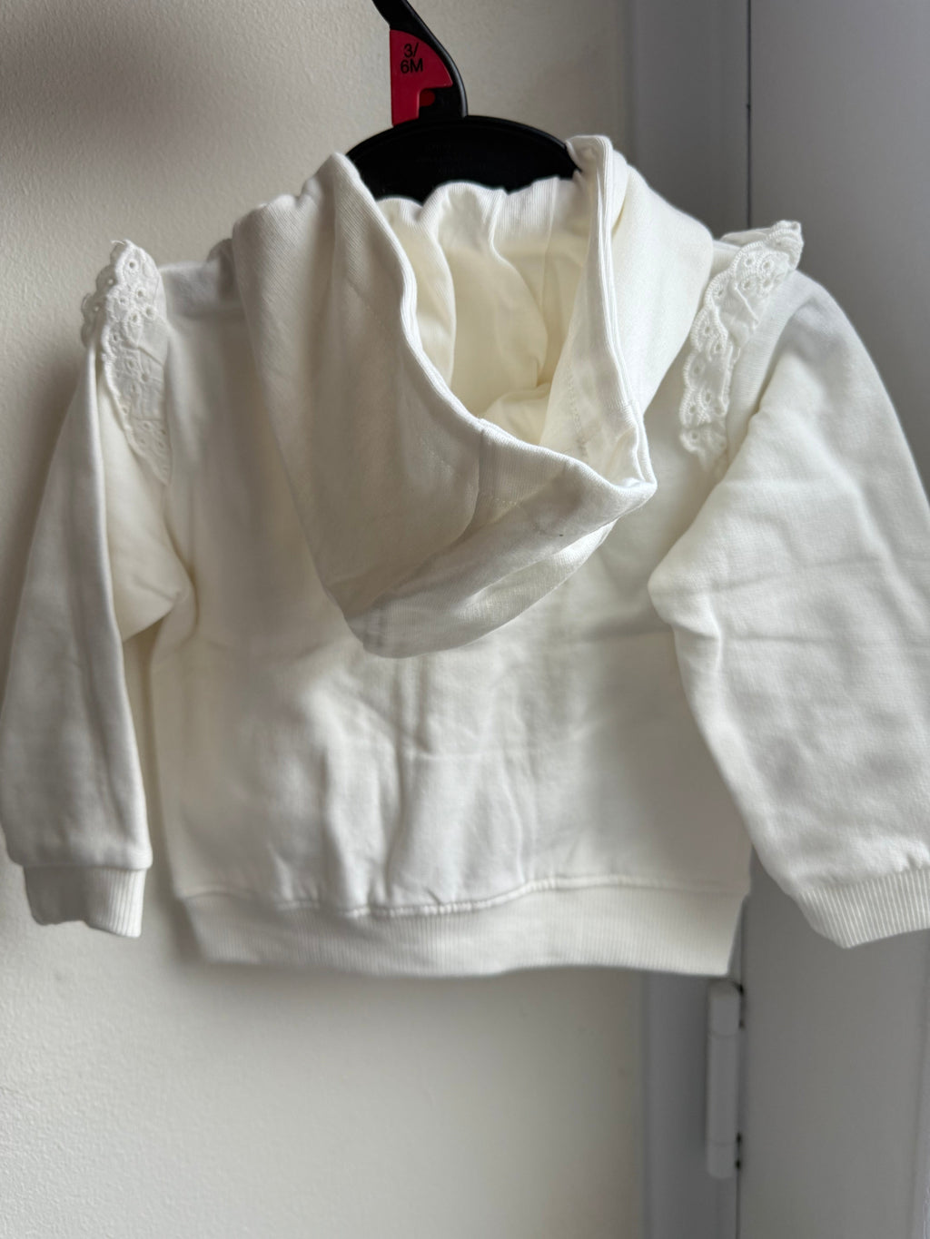 NEW Lullaby Cream Eyelet Zip Hoodie - Girls - Little Ones Preloved. Second Hand Children's & Preloved Baby, Kids, Girls & Boys Clothes. UK online