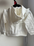 NEW Lullaby Cream Eyelet Zip Hoodie - Girls - Little Ones Preloved. Second Hand Children's & Preloved Baby, Kids, Girls & Boys Clothes. UK online