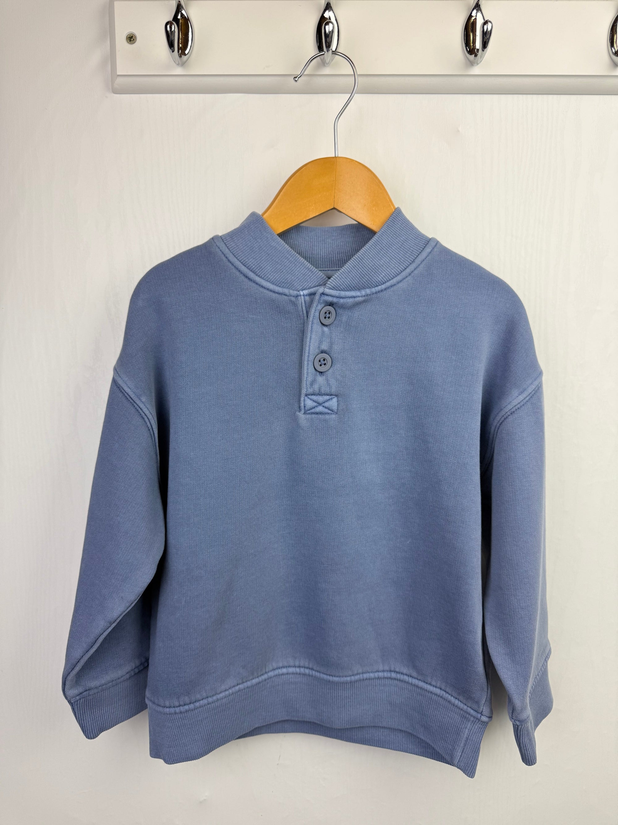 NEW M*S Blue Button Sweater - Boys 2 - 8 Years - Little Ones Preloved. Second Hand Children's & Preloved Baby, Kids, Girls & Boys Clothes. UK online