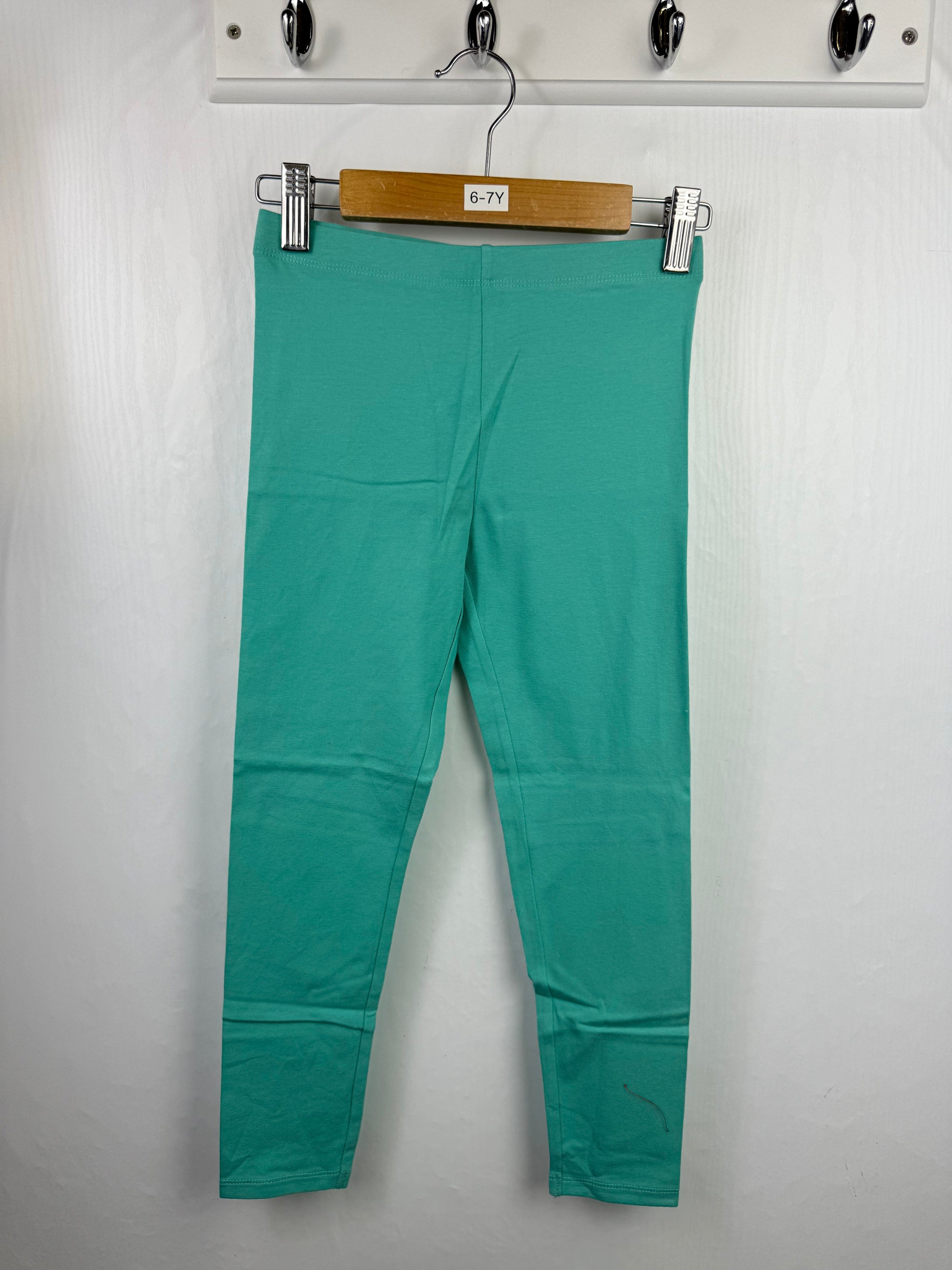 NEW M*S Dark Aqua Leggings (2nd) - Girls 6 - 7 Years - Little Ones Preloved. Second Hand Children's & Preloved Baby, Kids, Girls & Boys Clothes. UK online