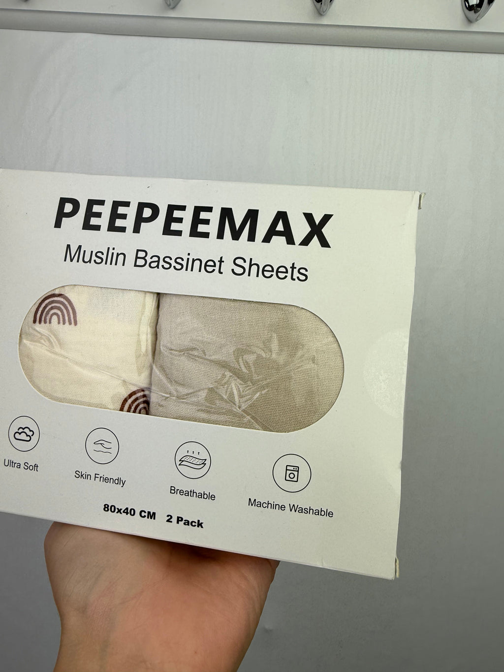 NEW PeePeeMax Muslin Bassinet Sheets - Little Ones Preloved. Second Hand Children's & Preloved Baby, Kids, Girls & Boys Clothes. UK online