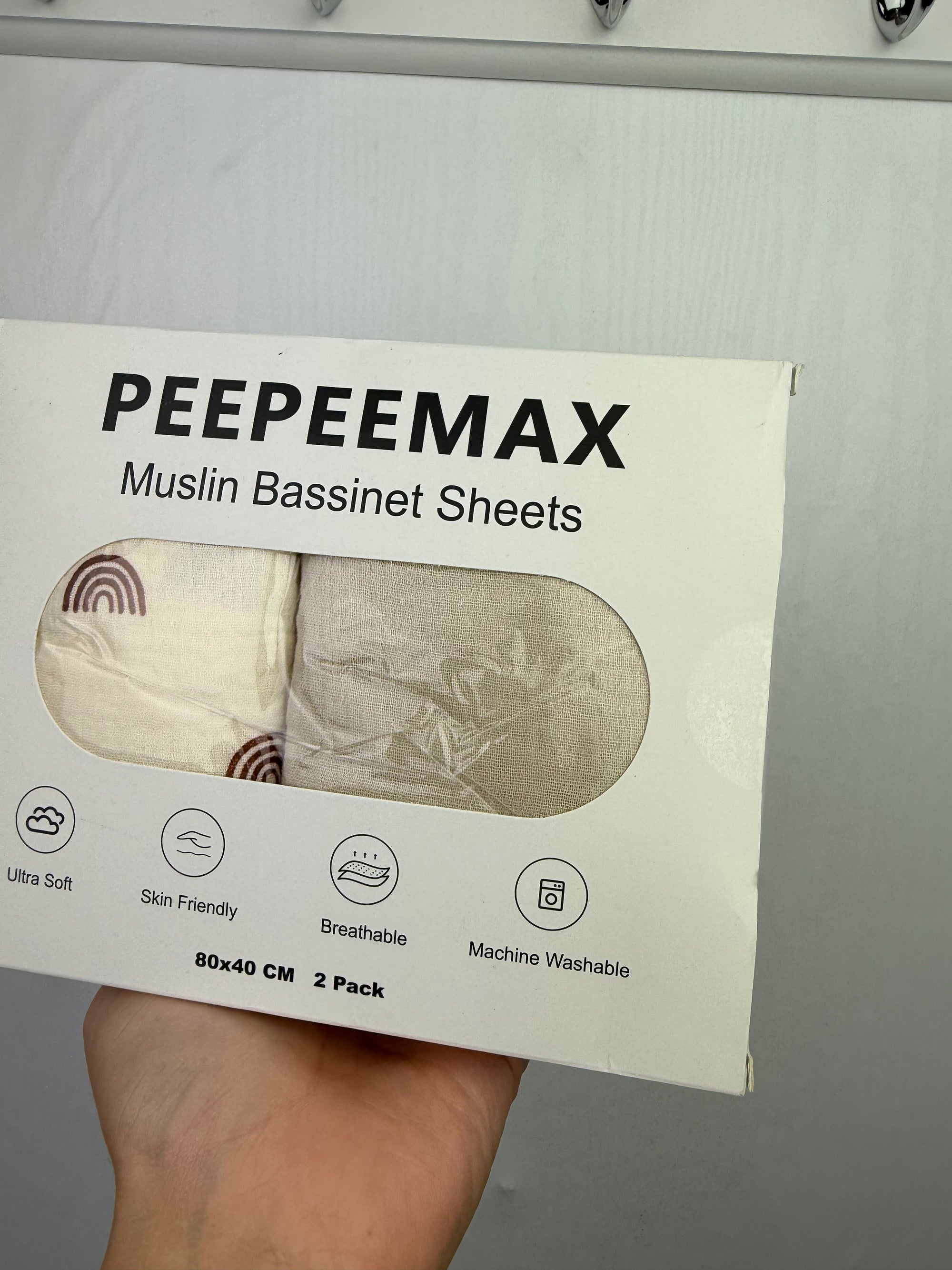 NEW PeePeeMax Muslin Bassinet Sheets - Little Ones Preloved. Second Hand Children's & Preloved Baby, Kids, Girls & Boys Clothes. UK online