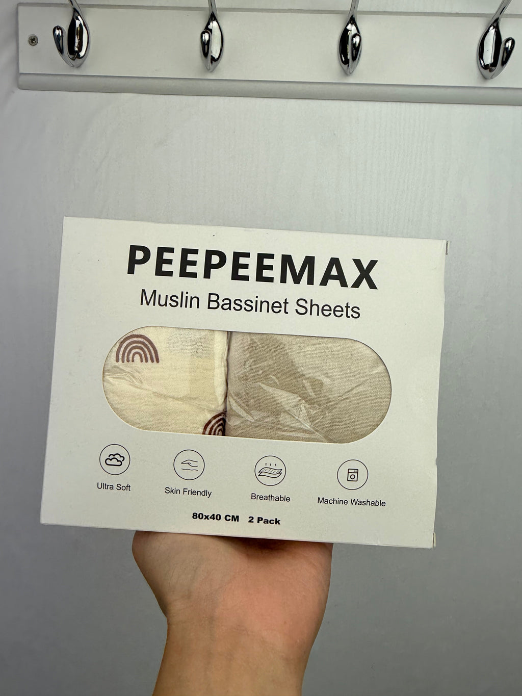 NEW PeePeeMax Muslin Bassinet Sheets - Little Ones Preloved. Second Hand Children's & Preloved Baby, Kids, Girls & Boys Clothes. UK online