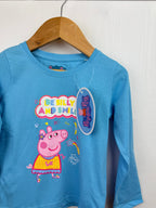 NEW Peppa Pig Blue Long Sleeve Tops - Little Ones Preloved. Second Hand Children's & Preloved Baby, Kids, Girls & Boys Clothes. UK online