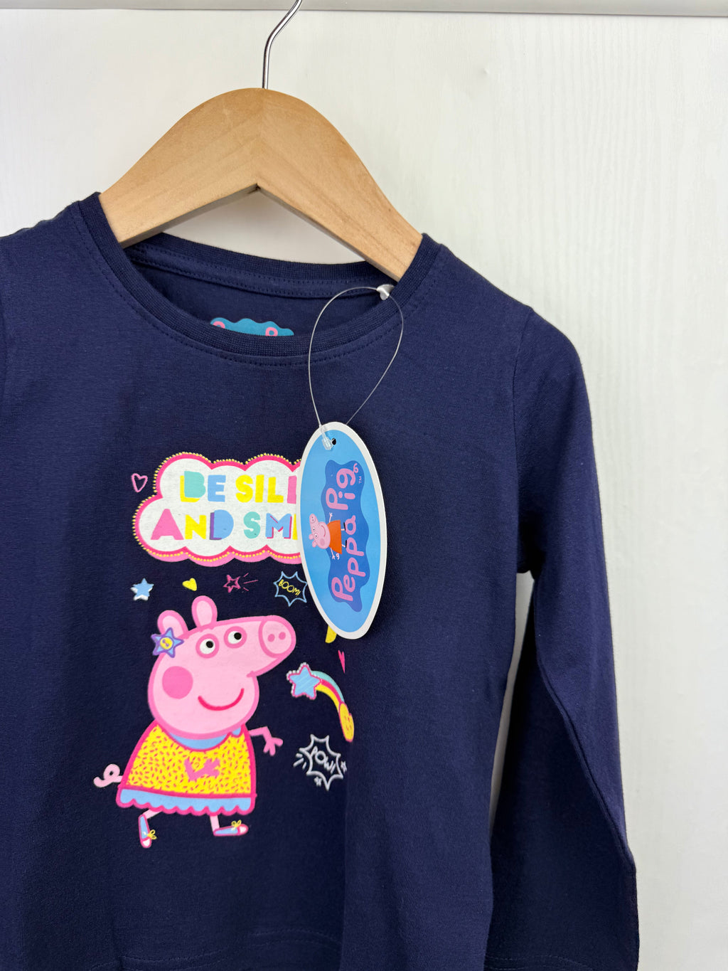 NEW Peppa Pig Navy Long Sleeve Tops - Little Ones Preloved. Second Hand Children's & Preloved Baby, Kids, Girls & Boys Clothes. UK online