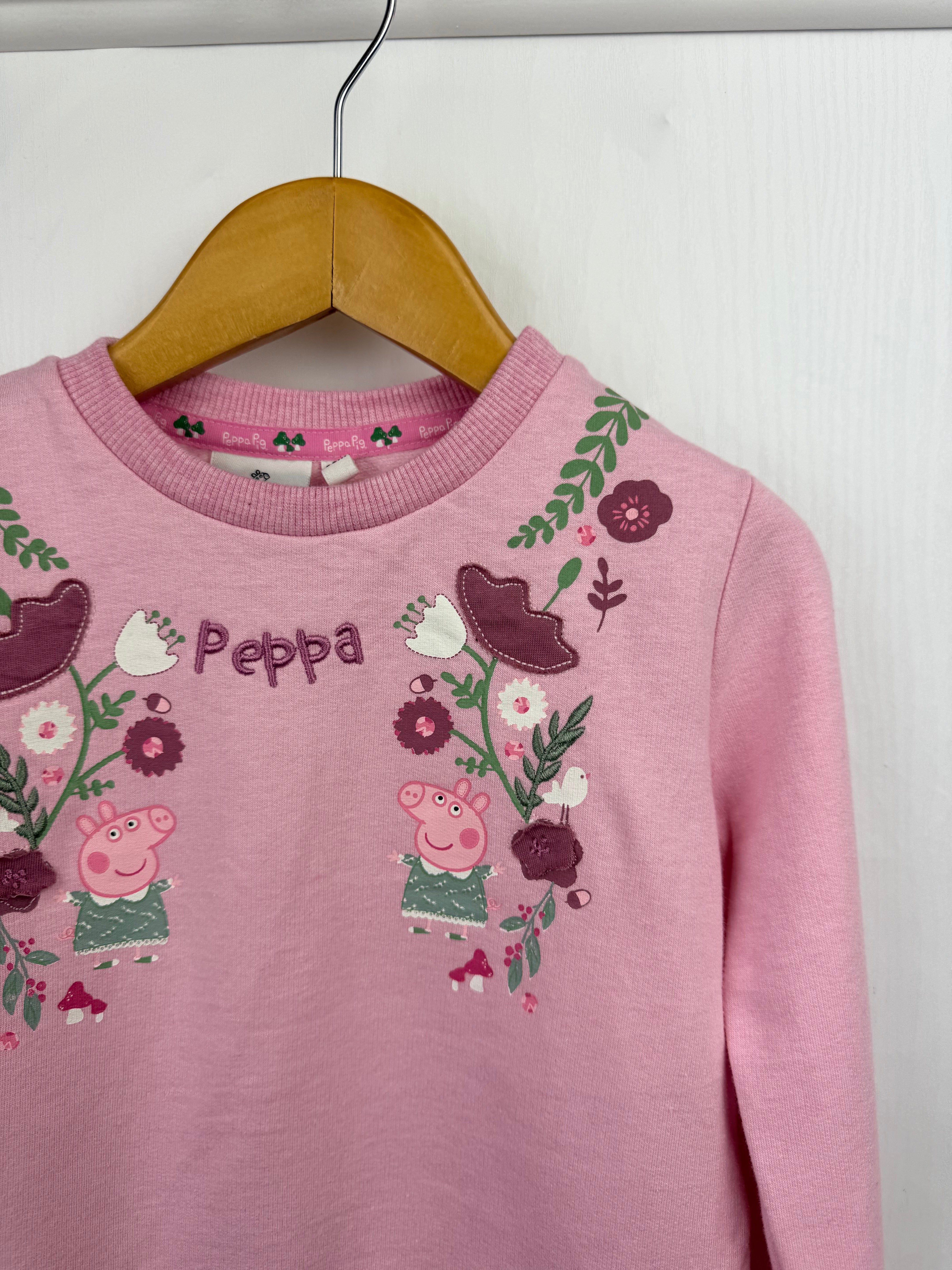 NEW Peppa Pig Pink Floral Jumpers - Little Ones Preloved. Second Hand Children's & Preloved Baby, Kids, Girls & Boys Clothes. UK online