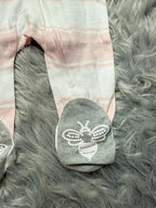 Nwot’s Burts Bees Pink Striped Sleepsuit - Baby Girls Newborn - Little Ones Preloved. Second Hand Children's & Preloved Baby, Kids, Girls & Boys Clothes. UK online