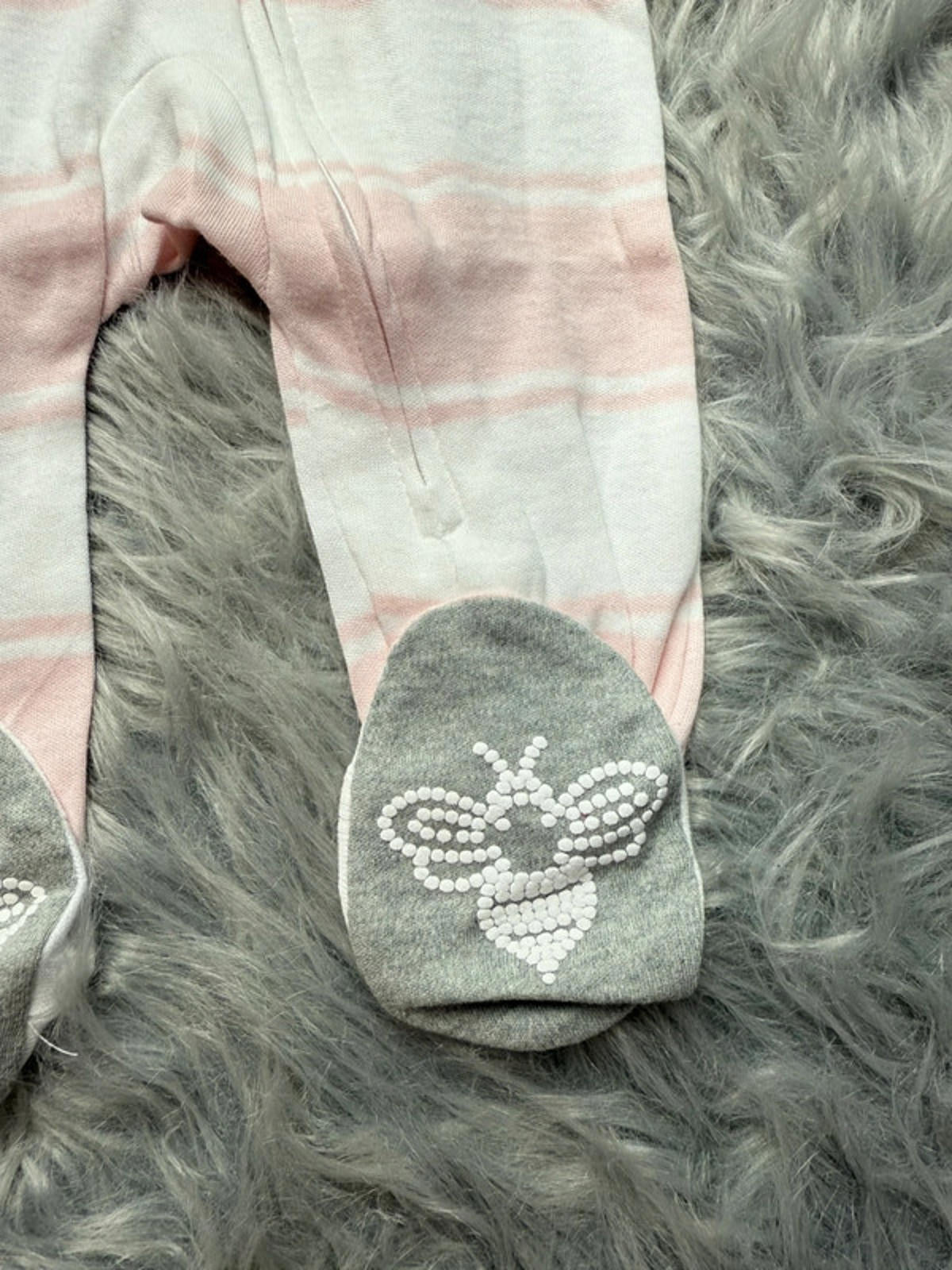 Nwot’s Burts Bees Pink Striped Sleepsuit - Baby Girls Newborn - Little Ones Preloved. Second Hand Children's & Preloved Baby, Kids, Girls & Boys Clothes. UK online